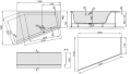 Sanplast Space Line wanna narożna asymetryczna lewa WTL-kpl/SPACE 140x180+SP 610-100-1250-01-000