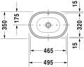 Duravit Foster umywalka nablatowa 49,5x35cm 0335500000