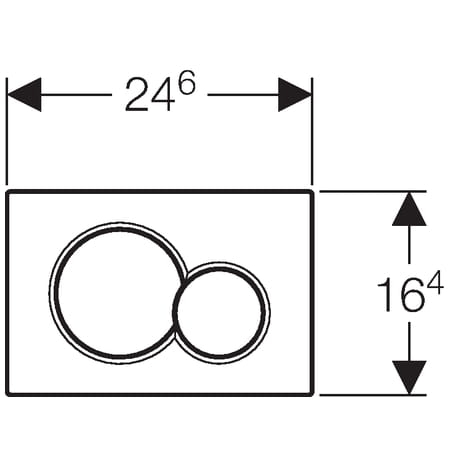 Geberit Sigma 01 przycisk spłukujący, czarny 115.770.DW.5