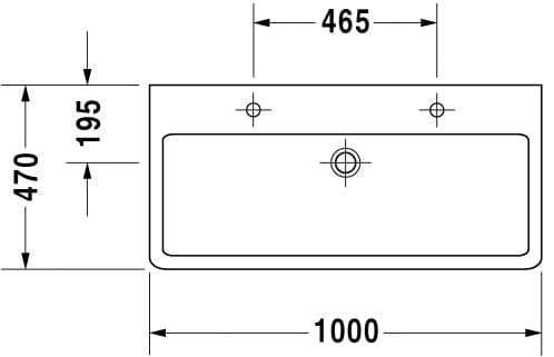 Duravit Vero umywalka 100x47cm 0454100024