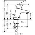 HansGrohe Focus bateria umywalkowa do podgrzewaczy 31132000