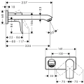 HansGrohe Metris bateria umywalkowa podtynkowa element zewnętrzny 31086000