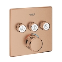 GROHE Grohtherm SmartControl Cube bateria termostatyczna do obsługii 3 wyjść, element zewnętrzny brushed warm sunset 29126DL0