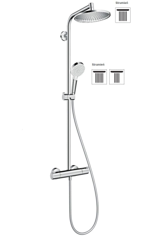 HansGrohe Crometta S 240 1jet komplet prysznicowy 27267000