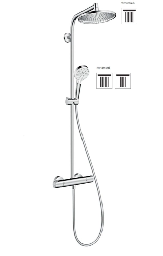 HansGrohe Crometta S 240 1jet komplet prysznicowy 27267000