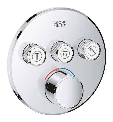 Grohe SmartControl bateria z mieszaczem do obsługii trzech odbiorników wody, chrom, element zewnętrzny 29146000