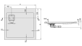 Sanplast Space Line brodzik kwadratowy B/SPACE 80x80x3 615-110-0020-01-000
