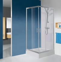 Sanplast TX5b kabina kwadratowa 90 cm KN/TX5b-90+Bza W0 sb z brodzikiem 602-271-0231-38-401