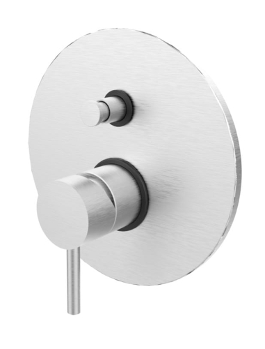 Paffoni Light bateria wannowo-natryskowa podtynkowa, stal szczotkowana LIG015ST