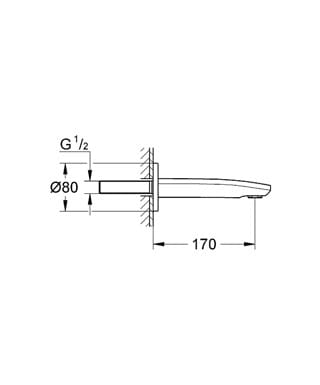 Grohe Eurostyle Cosmopolitan wylewka wannowa 13276002