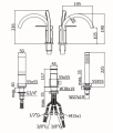 Paffoni Elle bateria wannowa 3-otw. EL040CR