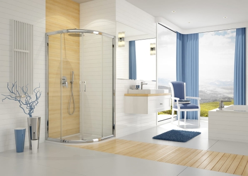 Sanplast TX5b kabina półokrągła drzwi suwane 80x80cm KP4/TX5b-80 W0 sb 600-271-0252-38-401