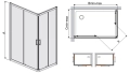 Sanplast TX5b kabina prostokątna 80x90 cm KN/TX5b-80x90-W0 sb 600-271-0190-38-401