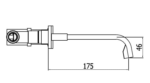 Paffoni Level Piatta bateria umywalkowa podtynkowa LEP003CR