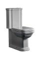 Kerasan Waldorf kompakt wc odpływ uniwersalny, z deską woloopadającą, chrom 411701+418101+750990+418801