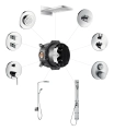 Ibox Uniwersal zestaw podstawowy HansGrohe 01800180