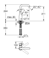 Grohe Essence New bateria umywalkowa, bez korka 23541001