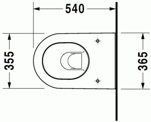 Duravit Darling New miska podwieszana 54x35,5cm 2545090000 