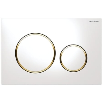 GEBERIT Sigma20 przycisk spłukujący, biały/pozłacany 115.882.KK.1