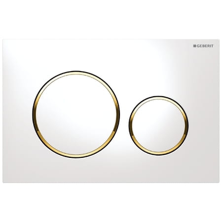 Geberit Sigma20 przycisk spłukujący, biały/pozłacany 115.882.KK.1