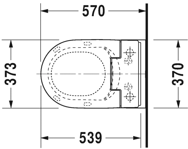 Duravit Me by Starck SensoWash Slim miska podwieszana 57x37cm Rimless 631000.00.2004300