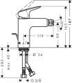 HansGrohe Logis bateria bidetowa 71200000