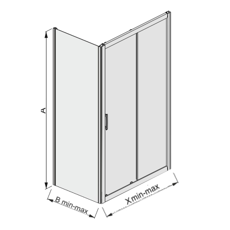 Sanplast TX5 kabina prostokątna 90x100 cm W0 sb 600-270-1110-38-400 + 600-270-1320-38-400