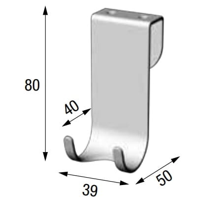 Novellini wieszak do szyb R90APPEN0D
