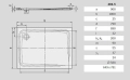 Kaldewei SuperPlan brodzik prostokątny 90x100x2,5cm z obniżonym nośnikiem styropianowym model 404-5 4304.4798.0001