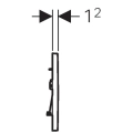 Geberit Sigma 30 przycisk spłukujący czarny/chrom 115.883.KM.1