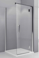 Novellini Modus G+F kabina prostokątna drzwi skrzydłowe 100x70cm, prawa, profil chrom, szkło bezbarwne MODUSGF100LD-F70-1K