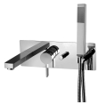 Paffoni Rock bateria wannowa podtynkowa zespolona, chrom RO001CR