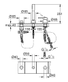 Grohe Essence New bateria wannowa 3-otw. do syfonu z napełnianiem 19976001