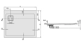 Sanplast Space Line brodzik prostokątny B/SPACE 80x90x3 615-110-0070-01-000