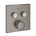 Grohe Grohtherm SmartControl Cube bateria termostatyczna do obsługii 2 wyjść, element zewnętrzny brushed hard graphite 29124AL