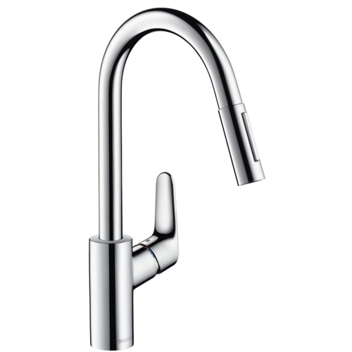 HansGrohe Focus bateria zlewozmywakowa z wyciąganą wylewką 31815000 