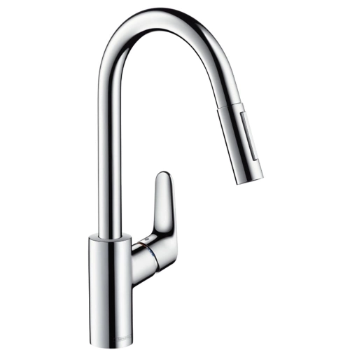 HansGrohe Focus bateria zlewozmywakowa z wyciąganą wylewką 31815000 