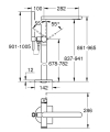 Grohe Plus bateria wannowa wolnostojąca, element zewnętrzny 23846003