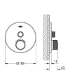 Grohe Grohtherm SmartControl bateria termostatyczna do obsługii 1 wyjścia, element zewnętrzny 29118000
