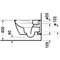 Duravit Darling New Rimless miska podwieszana 54x35,5cm z deską wolnoopadającą 2557090000+0069890000