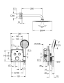 Grohe Grohtherm SmartControl Cube zestaw prysznicowy podtynkowy z termostatem 34742000