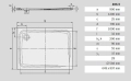 Kaldewei SuperPlan brodzik prostokątny 90x120x2,5cm z obniżonym nośnikiem styropianowym model 406-5 4306.4798.0001