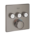 Grohe Grohtherm SmartControl Cube bateria termostatyczna do obsługii 3 wyjść, element zewnętrzny brushed hard graphite 29126AL0