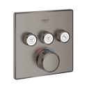 GROHE Grohtherm SmartControl Cube bateria termostatyczna do obsługii 3 wyjść, element zewnętrzny brushed hard graphite 29126AL0