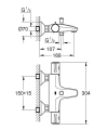 Grohe Grohtherm 800 New bateria wannowa z termostatem 34567000