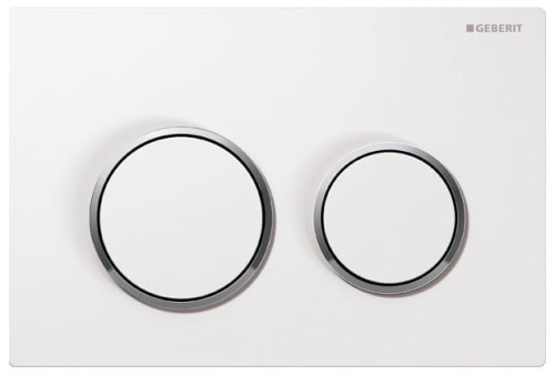Geberit Omega 20 przycisk spłukujący biały/chrom/biały 115.085.KJ.1