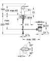 Grohe BauLoop bateria bidetowa 23338000