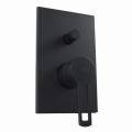 Paffoni Ringo Black zestaw prysznicowy podtynkowy z deszczownicą, czarny mat RIN015ZSC3A.NO