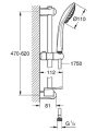 Grohe Euphoria 110 Champagne zestaw prysznicowy 27232001