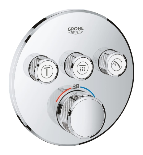 Grohe Grohtherm SmartControl bateria termostatyczna do obsługii 3 wyjść, element zewnętrzny 29121000